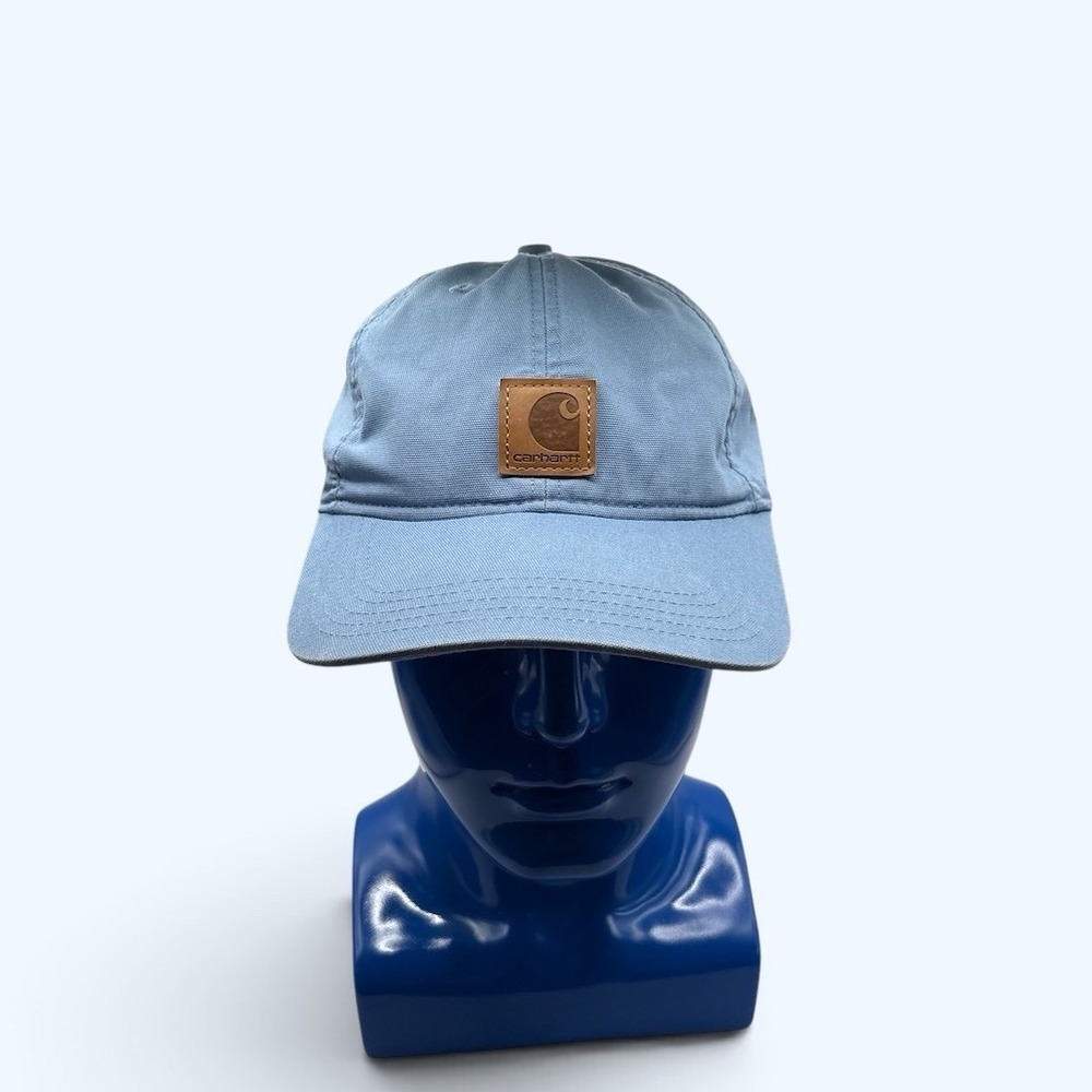 Carhartt Mens Blue 100% Cotton Strapback Hat Cap Adjustable OSFM